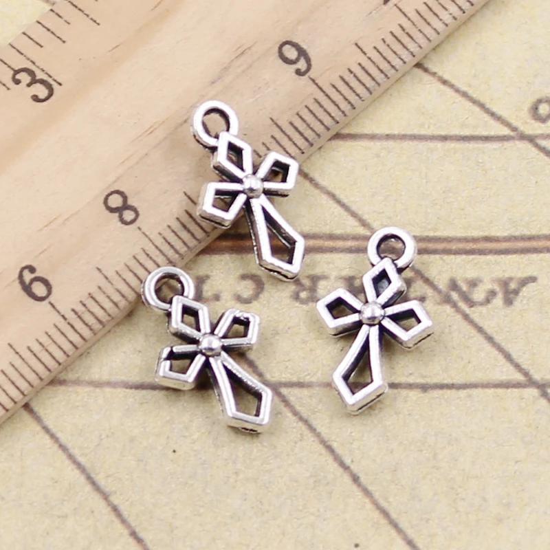 Tibetische Silberkreuz-Anhänger (30 Stück) – Schmuckherstellung & DIY