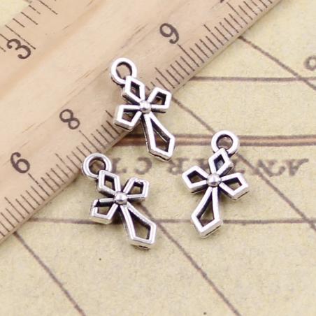 Tibetische Silberkreuz-Anhänger (30 Stück) – Schmuckherstellung & DIY