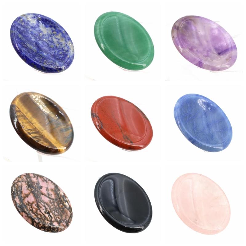 Pierres de quartz de guérison pour les pouces : Thérapie énergétique et méditation des 7 chakras