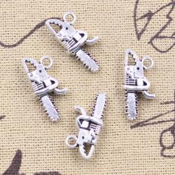 Antique Silver Charms - 15pc Set for DIY Jewelry & Crafts
