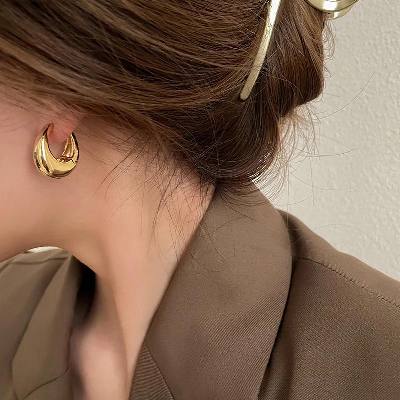 Chunky Stainless Steel Hoop Earrings for Women | Statement Jewelry