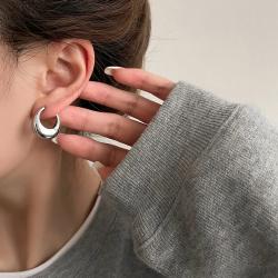 Chunky Stainless Steel Hoop Earrings for Women | Statement Jewelry