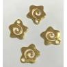 Tibetan Silver Star Swirl Charms - 30 Pack for Jewelry Making