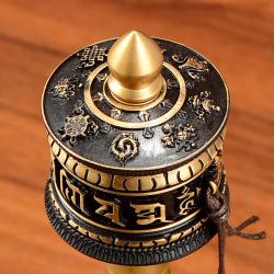 Tibetische Gebetsmühle aus Kupfer – Handkurbel-Meditationswerkzeug für Mantras