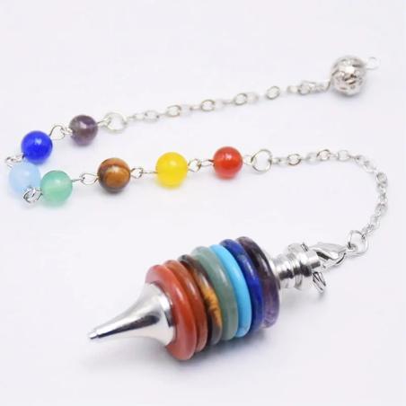 Chakra-Pendel aus Naturstein für Reiki & Wahrsagerei