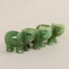 Statue Feng Shui en aventurine verte | Éléphant porte-bonheur et harmonisation des chakras