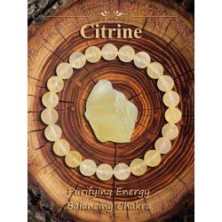 Bracelet en cristal de citrine : Richesse, succès et énergie positive