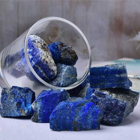 Cristaux de lapis-lazuli brut : Guérison Reiki et décoration intérieure