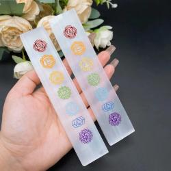 Plaque de sélénite : Cristal de charge naturelle pour le Reiki et la guérison des chakras