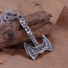 Wikinger-Axt-Halskette | Odin-Anhänger aus Edelstahl – Herrenschmuck