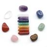 Set mit Chakra-Heilsteinen aus natürlichem Quarz | 14-teilig für Meditation und Dekoration