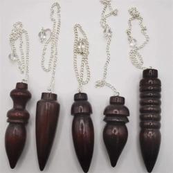 Pendule en bois pour la radiesthésie et la guérison des chakras | Style égyptien