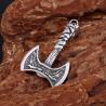 Wikinger-Axt-Halskette | Odin-Anhänger aus Edelstahl – Herrenschmuck