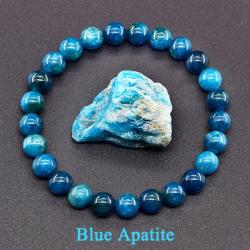 Bracelet de guérison Reiki - Apatite bleue, lapis-lazuli, améthyste et œil de tigre