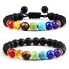 Bracelets de guérison des chakras pour hommes et femmes - 7 pierres