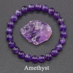Bracelet de guérison Reiki - Apatite bleue, lapis-lazuli, améthyste et œil de tigre
