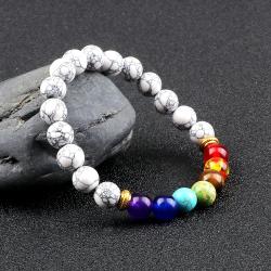 Bracelets de guérison des chakras pour hommes et femmes - 7 pierres
