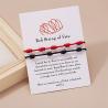 Bracelets en fil rouge - 7 nœuds porte-bonheur pour l'amour et la protection