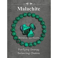Bracelet en malachite : Bijou de chakra de guérison et de protection