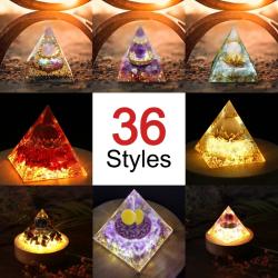 Pyramide d'orgonite - Générateur d'énergie et de guérison par les cristaux naturels