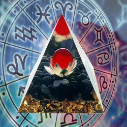 Pyramide d'orgonite - Générateur d'énergie et de guérison par les cristaux naturels