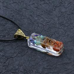 Ciondolo orgonico per la guarigione dei chakra - Collana energetica di cristallo