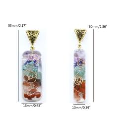 Ciondolo orgonico per la guarigione dei chakra - Collana energetica di cristallo