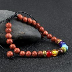 Tiger Eye Chakra Bracelet for Healing & Meditation