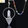 Cristaux de guérison Reiki : 7 pendules pour les chakras (diasthésie)