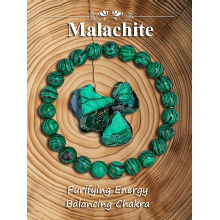 Bracelet en malachite : Guérison émotionnelle et protection