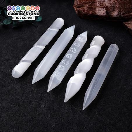 Selenite Healing Wand: Protect & Calm with Natural Crystals