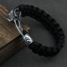 Viking Raven Skeleton Bracelet | Norse Rune & Valknut Pendant