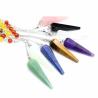 Kristallpendel für Heilung und Wünschelrutengehen – 7-Chakra-Set