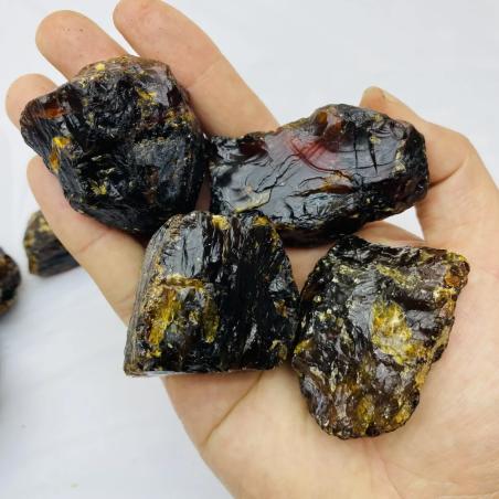 Burma Kan Kehribarı: Çakra ve Wicca için Ham Doğal Kristaller