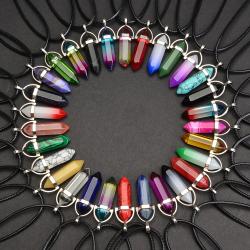 Pendentifs en cristal de quartz naturel pour la guérison des chakras | Lot de 30
