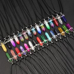 Chakra-Heilkristall-Anhänger aus natürlichem Quarz | 30er-Set