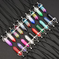 Chakra-Heilkristall-Anhänger aus natürlichem Quarz | 30er-Set