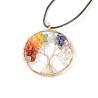 Halskette aus Amethyst und Quarz | Reiki-Anhänger für die 7 Chakras | Geschenk