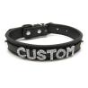Collana girocollo in pelle PU personalizzata - Nome personalizzato e cosplay