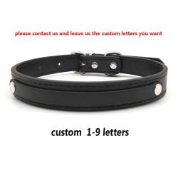 Collana girocollo in pelle PU personalizzata - Nome personalizzato e cosplay