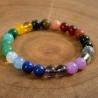 Bracelet des 7 chakras | Cristaux de pierre naturelle pour la méditation et la guérison