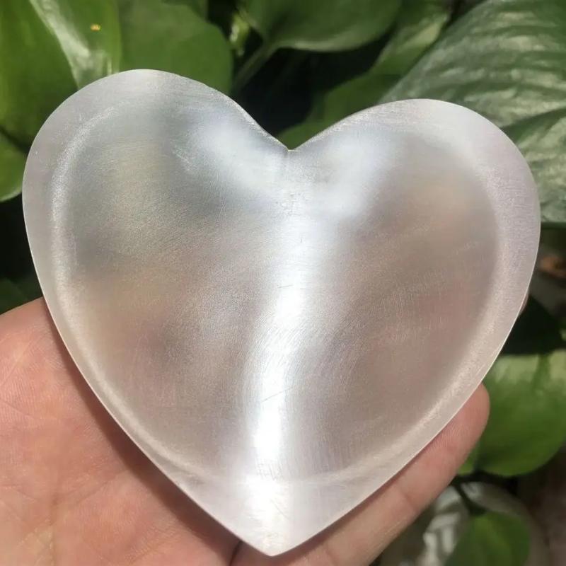 Ciotola di selenite | Cristallo curativo in gesso bianco | Decorazione dei 7 chakra