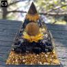 Pyramide d'orgonite en améthyste : Soins Reiki et harmonisation des chakras