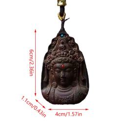 Guanyin Amulet Pendant: Buddhist Lucky Jewelry for Meditation