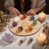 Chakra Healing Set: 8 Crystal Stones & Divination Pendulum