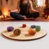 Chakra Healing Set: 8 Crystal Stones & Divination Pendulum