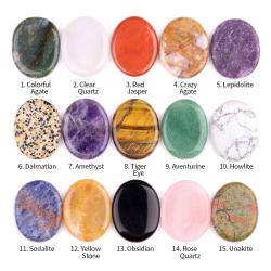 Pierres de guérison Reiki en cristal d'améthyste et de quartz - Lot de 1