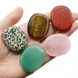 Pierres de guérison Reiki en cristal d'améthyste et de quartz - Lot de 1