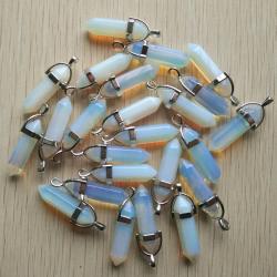 24 breloques chakras en pierre naturelle | Pendentifs en gros pour la création de bijoux