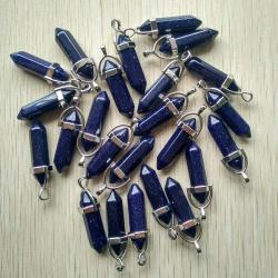 24 breloques chakras en pierre naturelle | Pendentifs en gros pour la création de bijoux